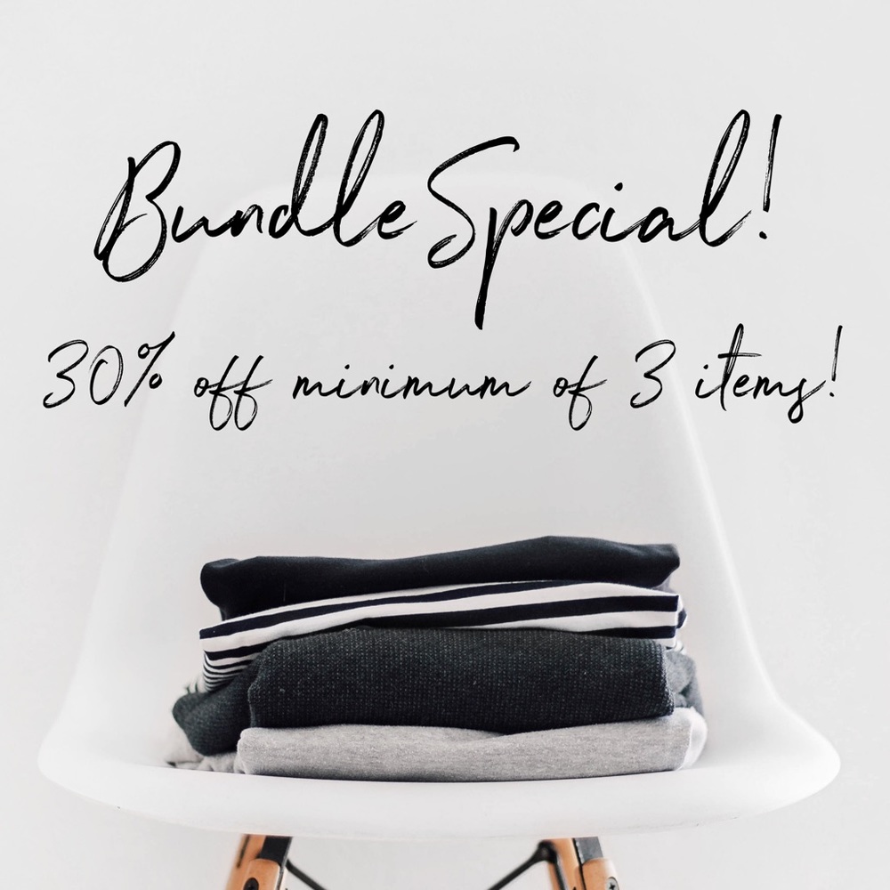Bundle Special! 30% - minimum of three items!